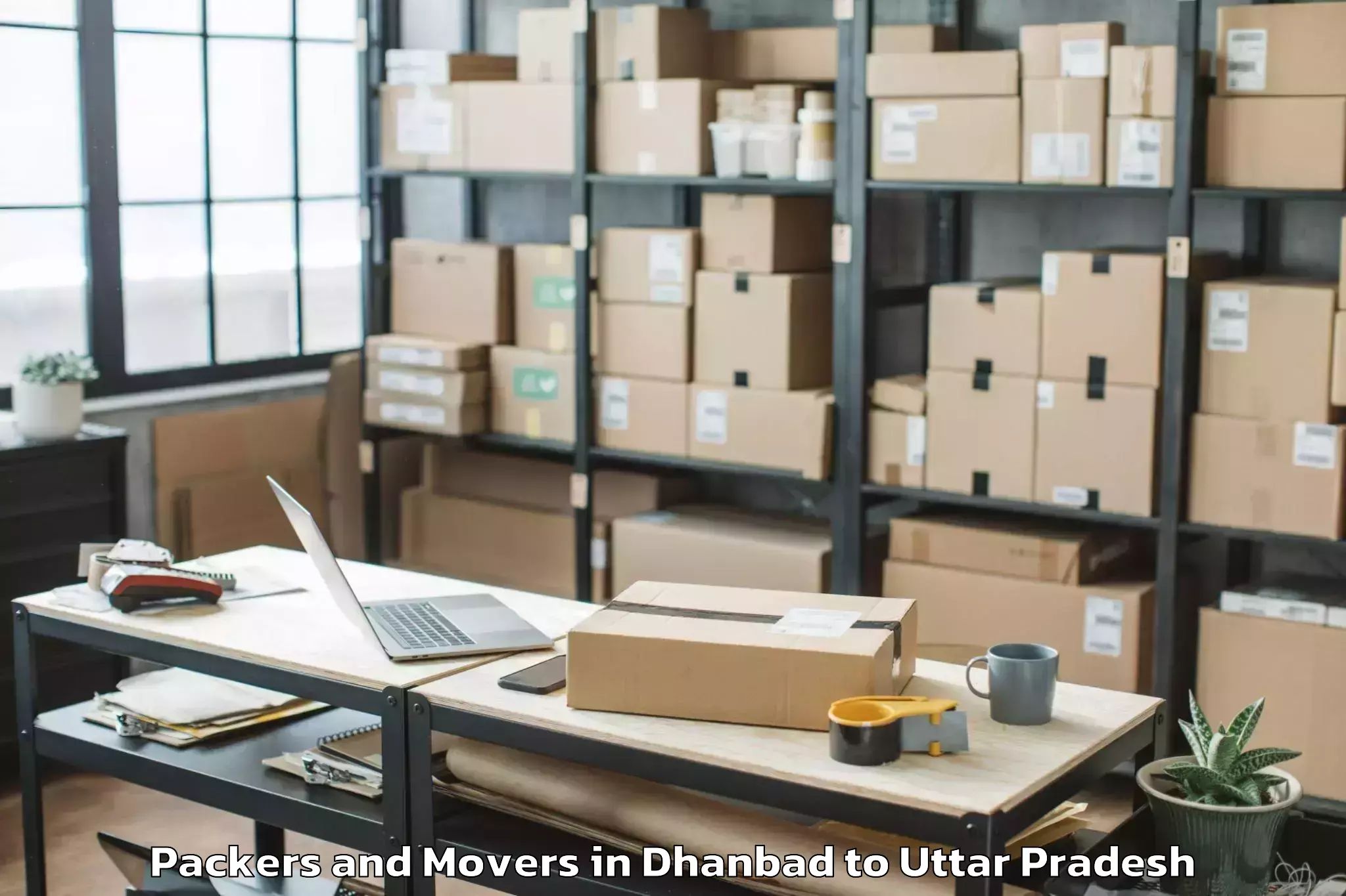 Reliable Dhanbad to Abhilashi University Banda Packers And Movers